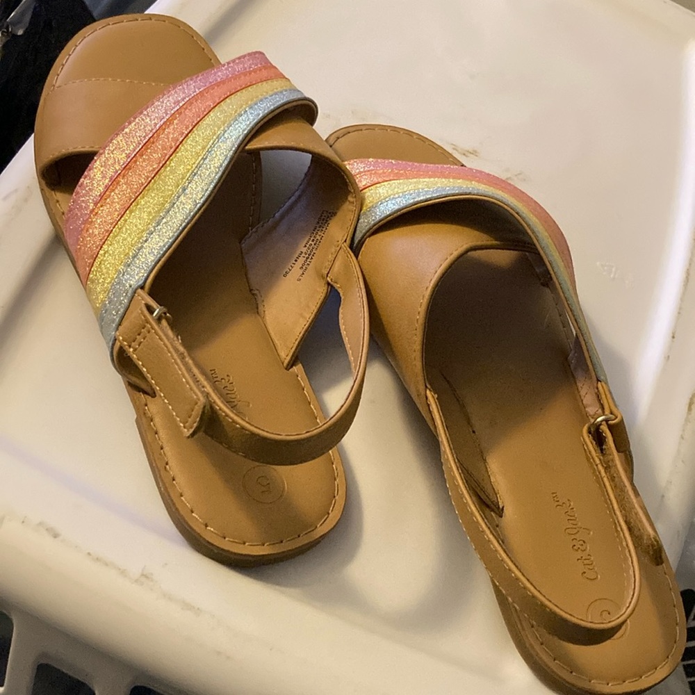 Cat and jack size 5 sandals worn 2 times great condition